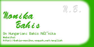 monika bahis business card